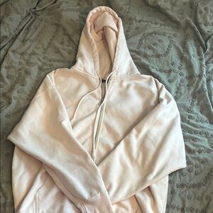 Brandy Melville Soft Pink Zip-Up